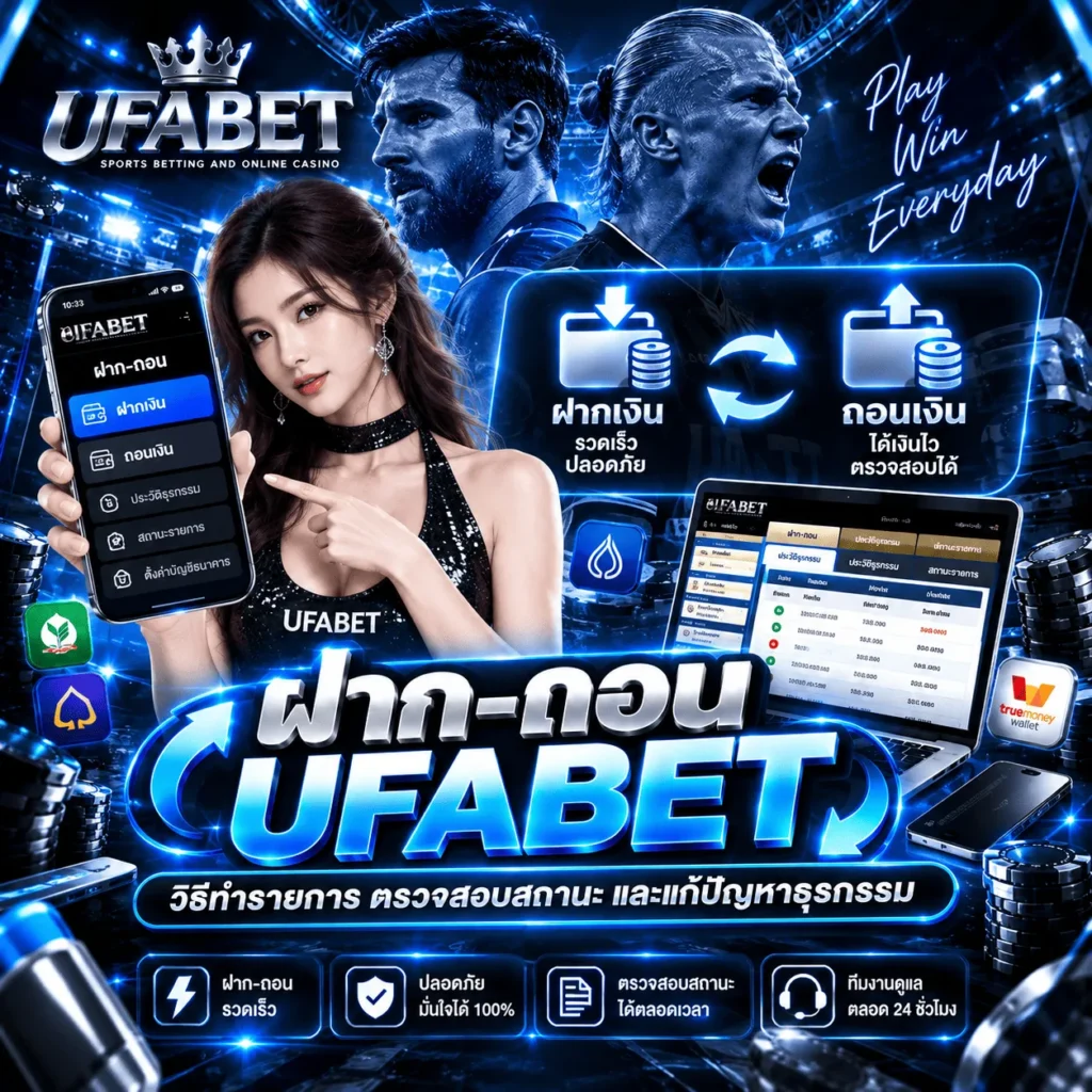 ฝาก-ถอน UFABET วิธีทำรายการ ตรวจสอบสถานะ และแก้ปัญหาธุรกรรม